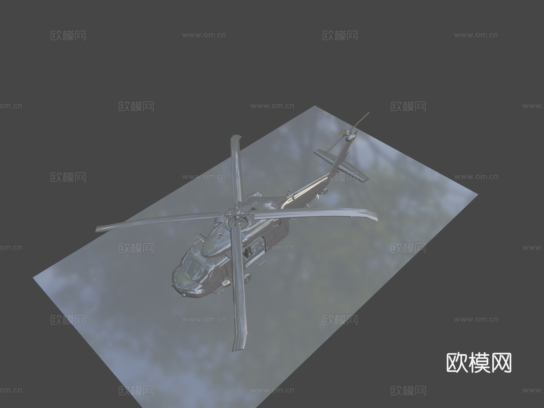 中型 通用 直升机su模型