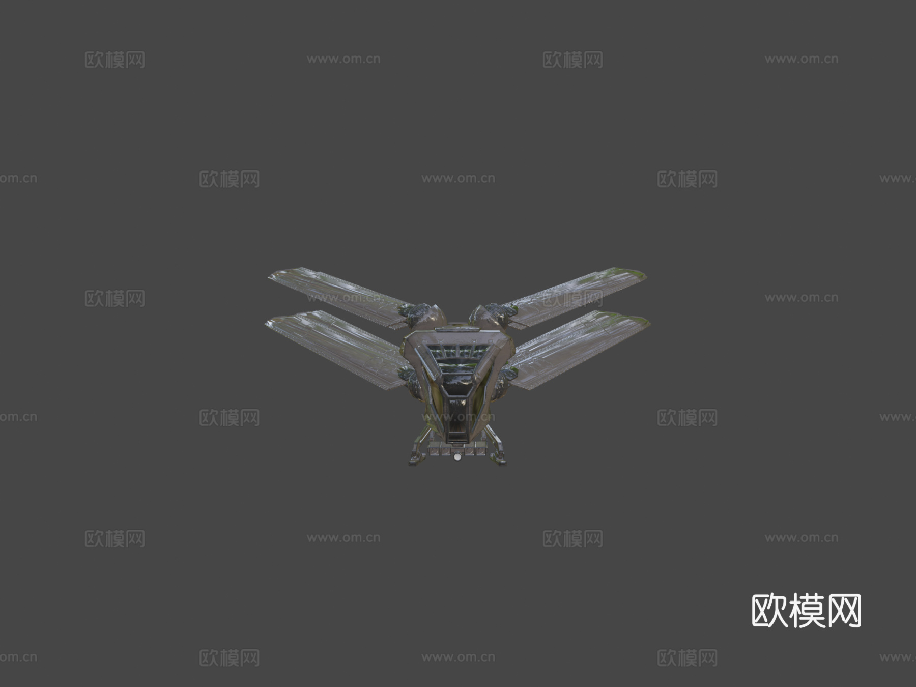 沙丘 扑翼机su模型