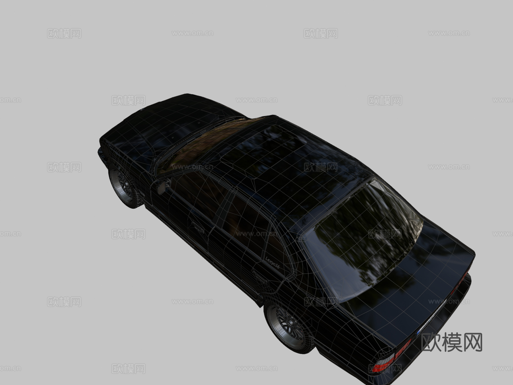 宝马E34姿态风格su模型