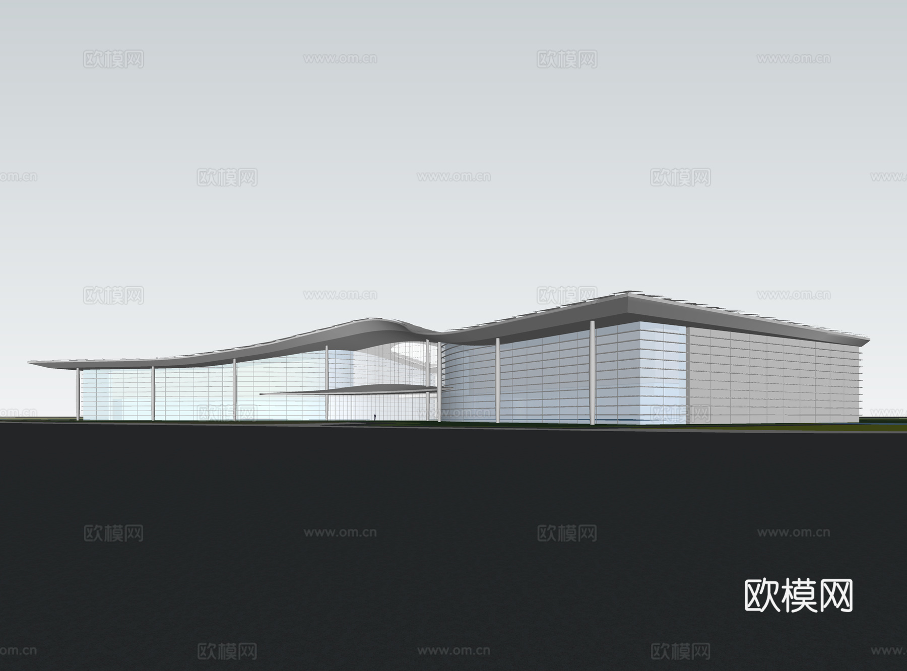 现代酒店 多层酒店 高层酒店 旅馆 酒店建筑su模型