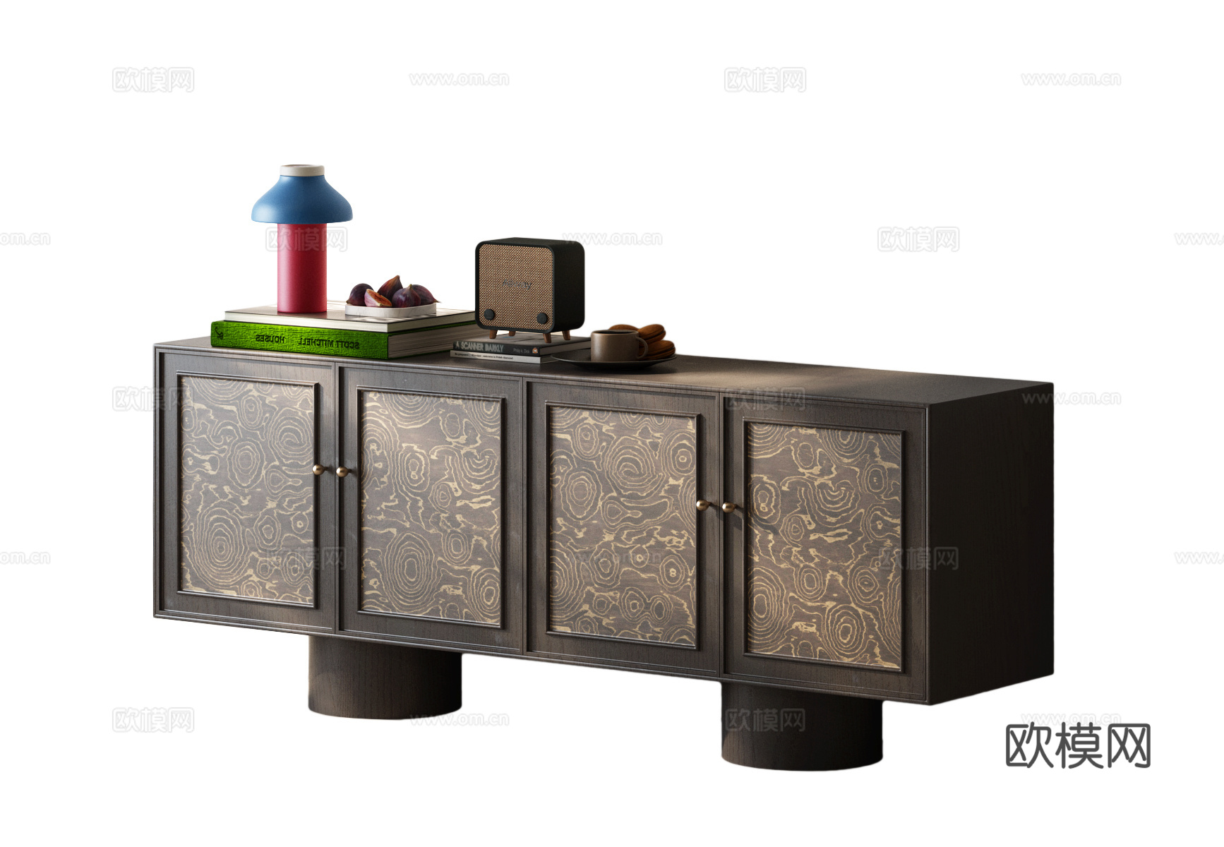 现代中古玄关柜 现代中古边柜 中古斗柜 现代中古餐边柜 中古su模型