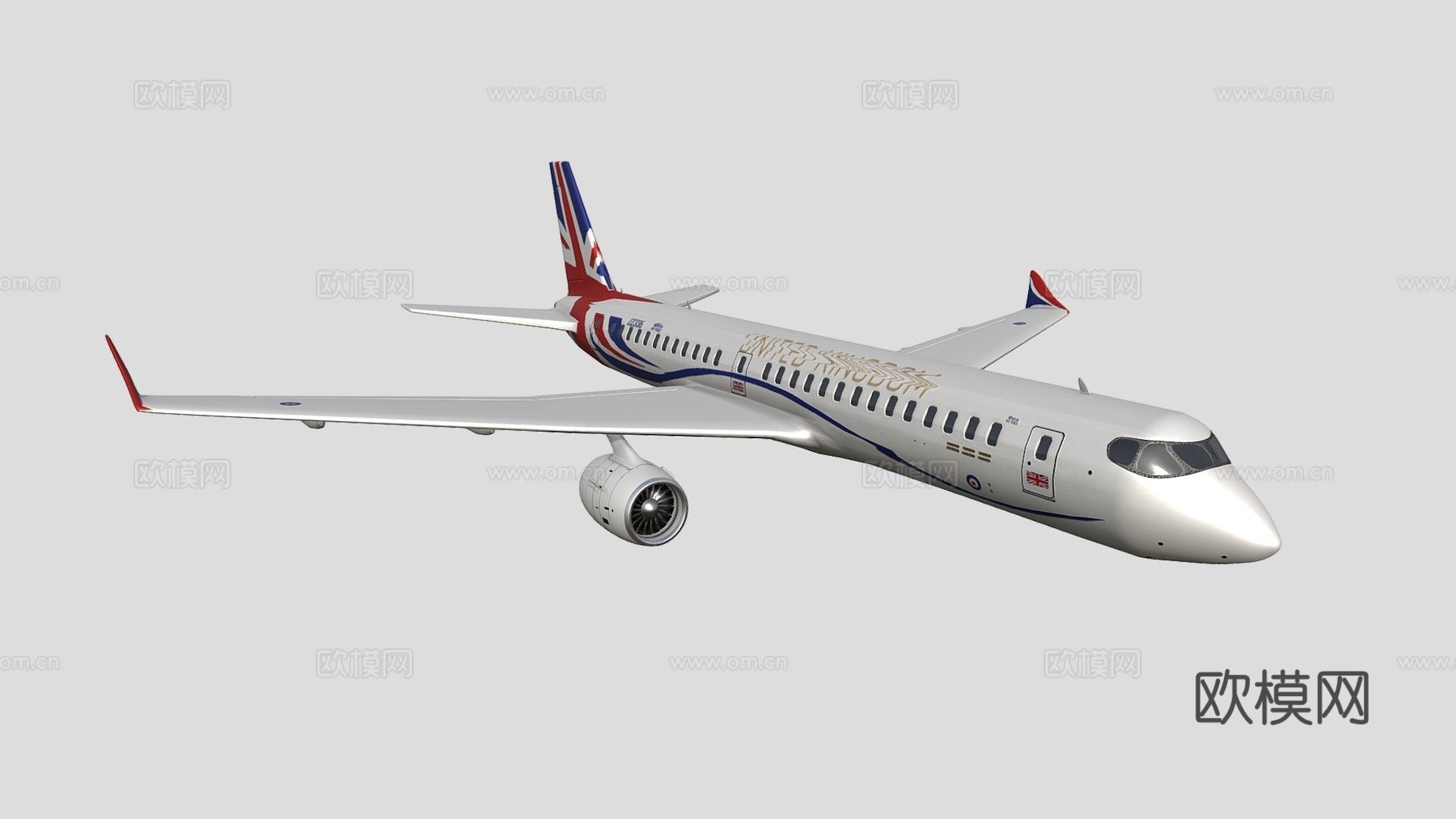 皇家空军 航行者 飞机su模型