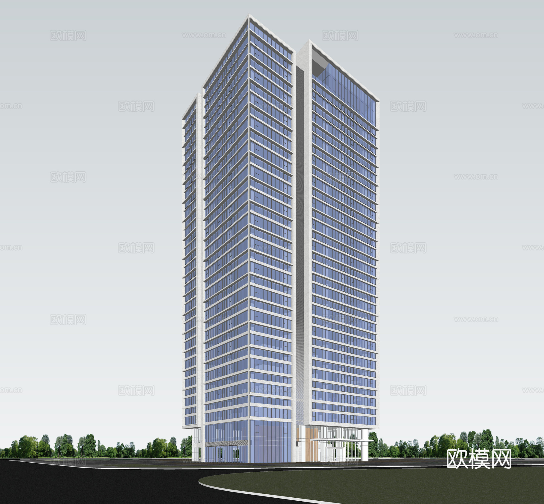 现代酒店 高层酒店 多层酒店 旅馆 酒店建筑su模型