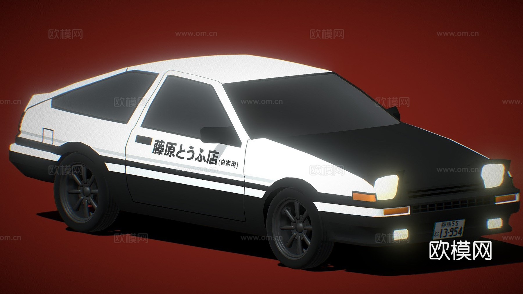 丰田卡罗拉AE86 Truenosu模型