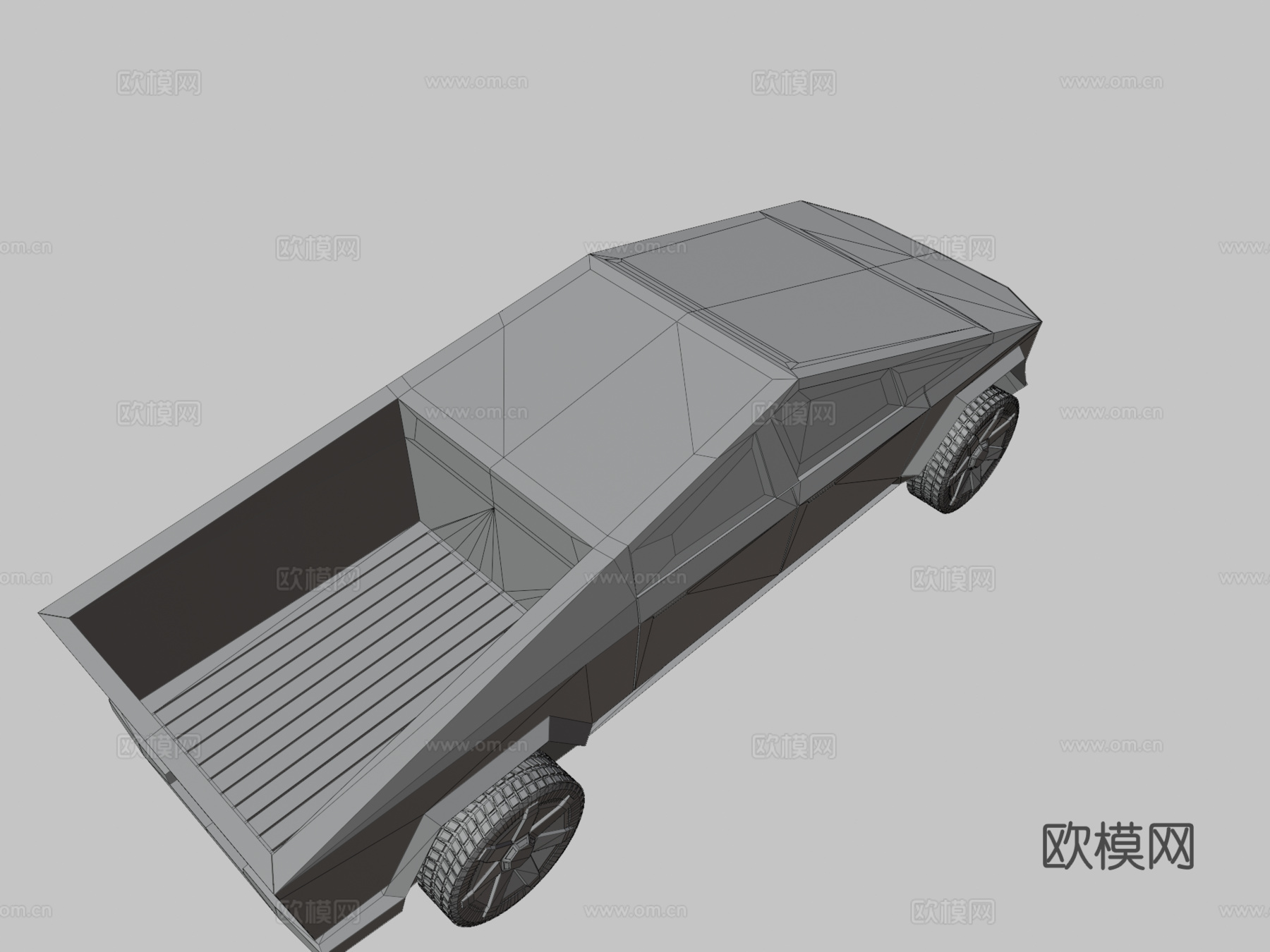 特斯拉赛博卡车su模型