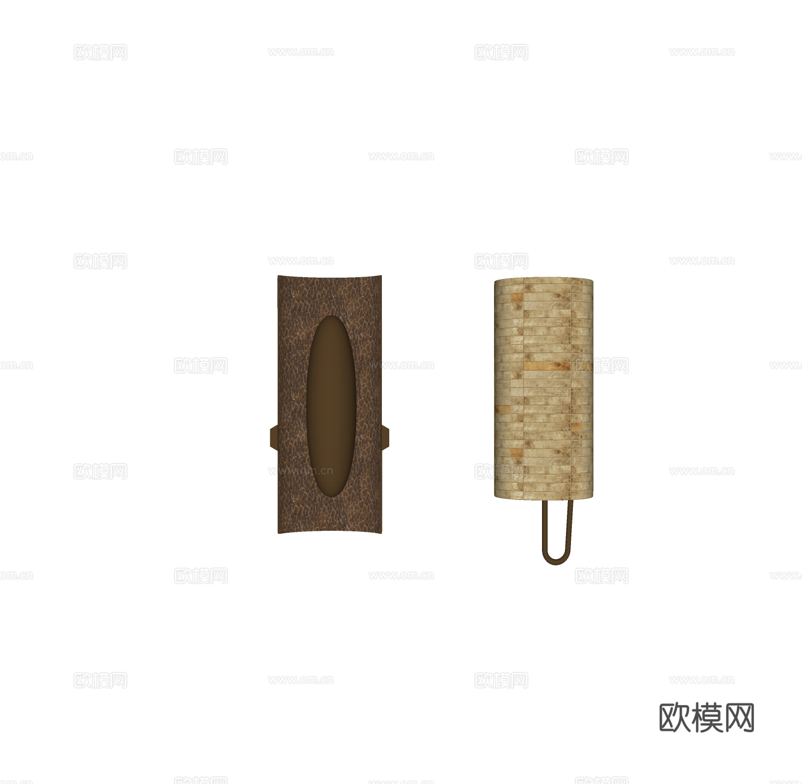 现代轻奢壁灯 长条壁灯 金属壁灯 床头壁灯 镜前壁灯su模型