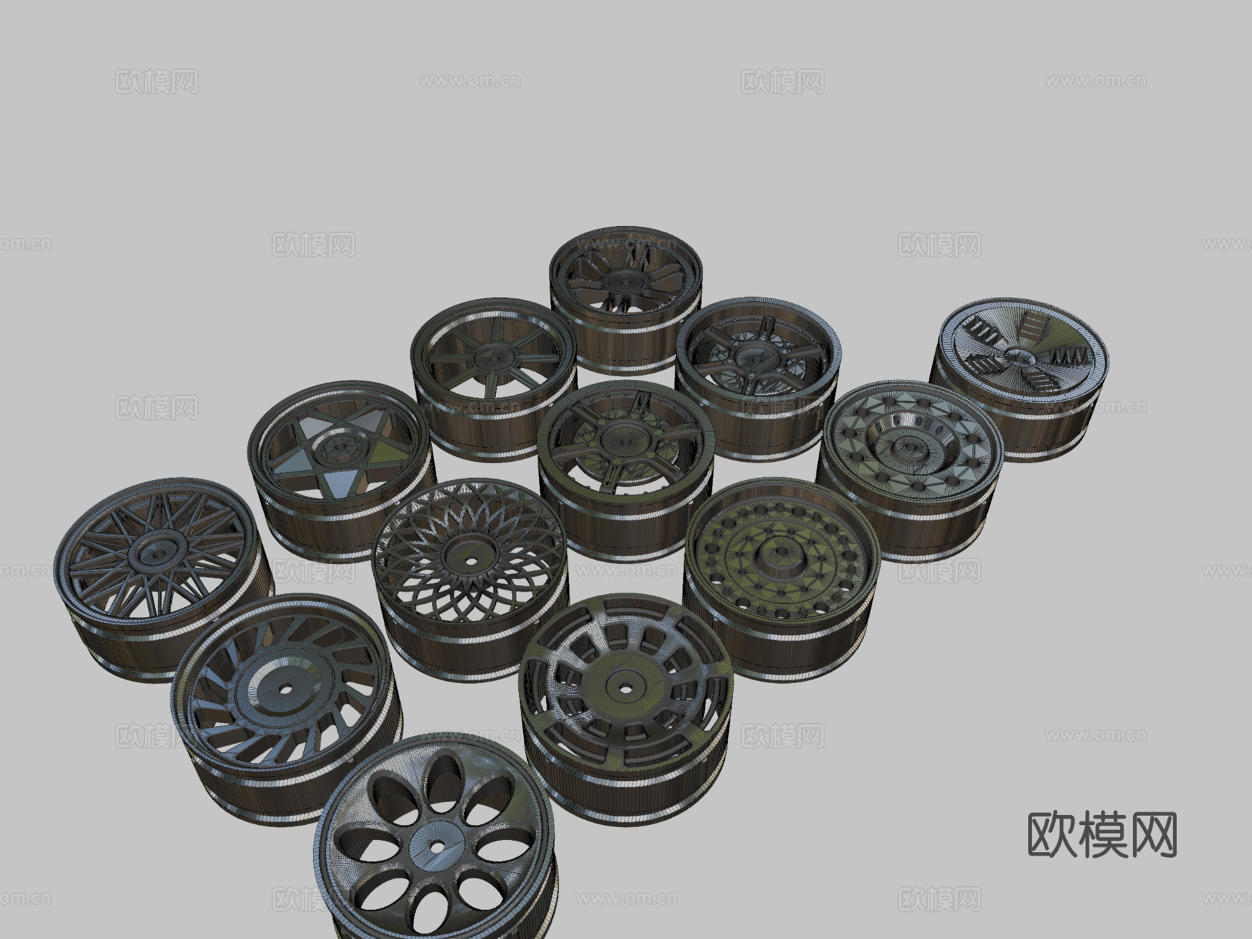 合金 车轮 轮辋su模型