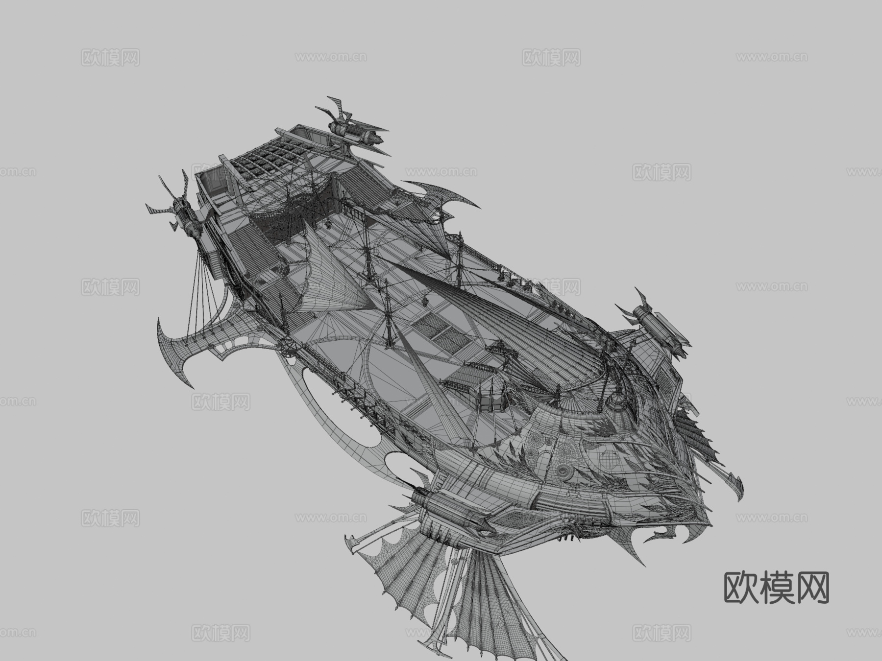 上升无限领域飞艇su模型