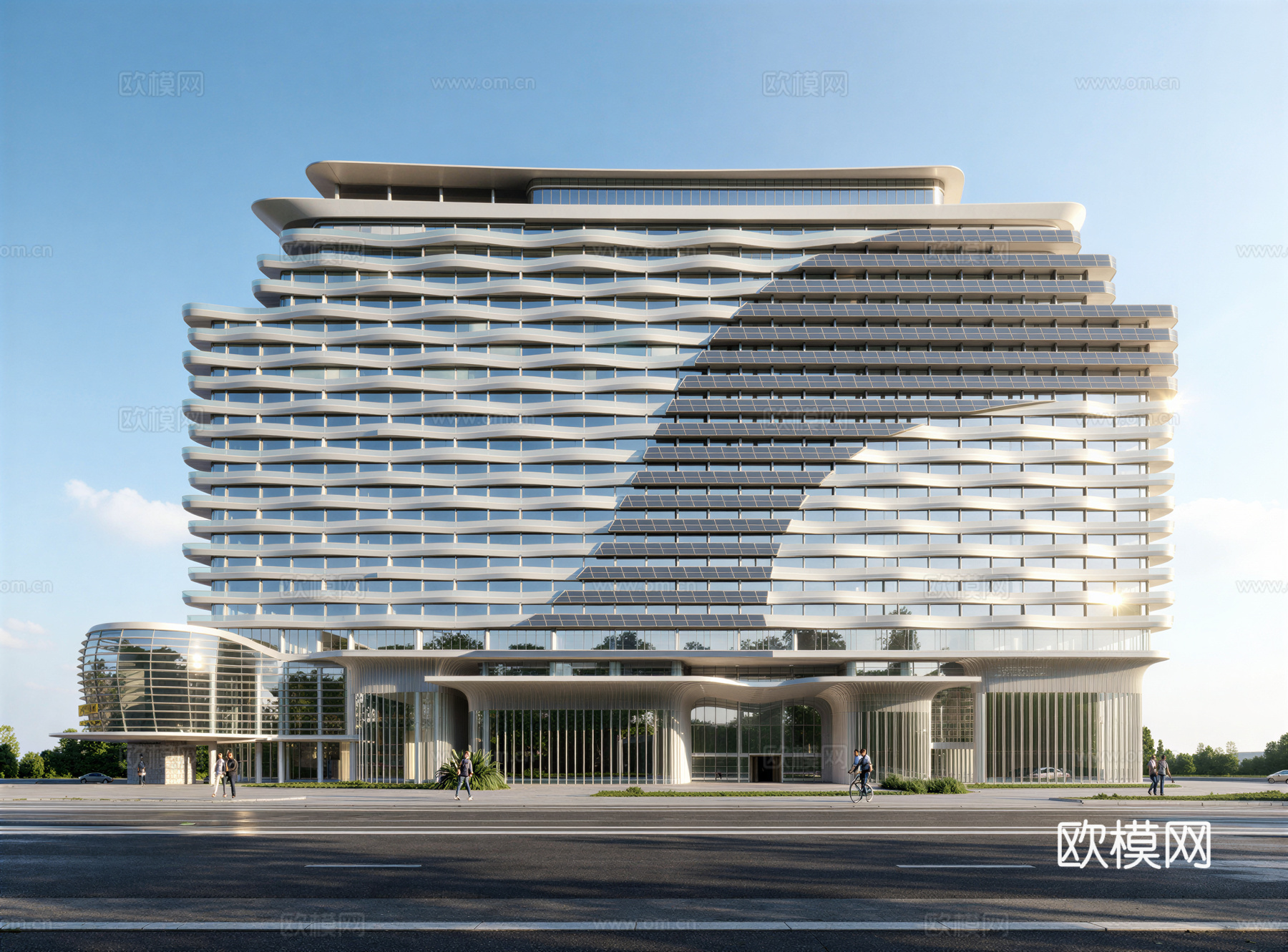 现代酒店 高层酒店 多层酒店 旅馆 酒店建筑su模型