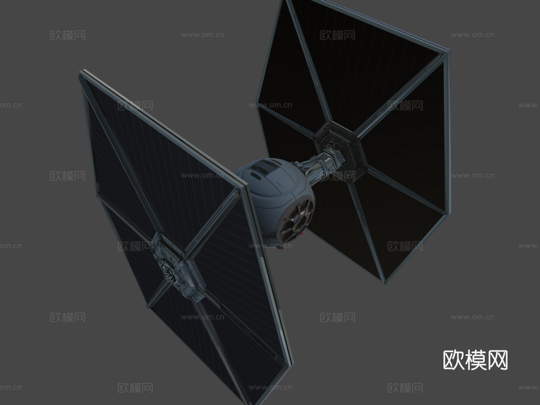 T.I.E战斗机星球大战su模型