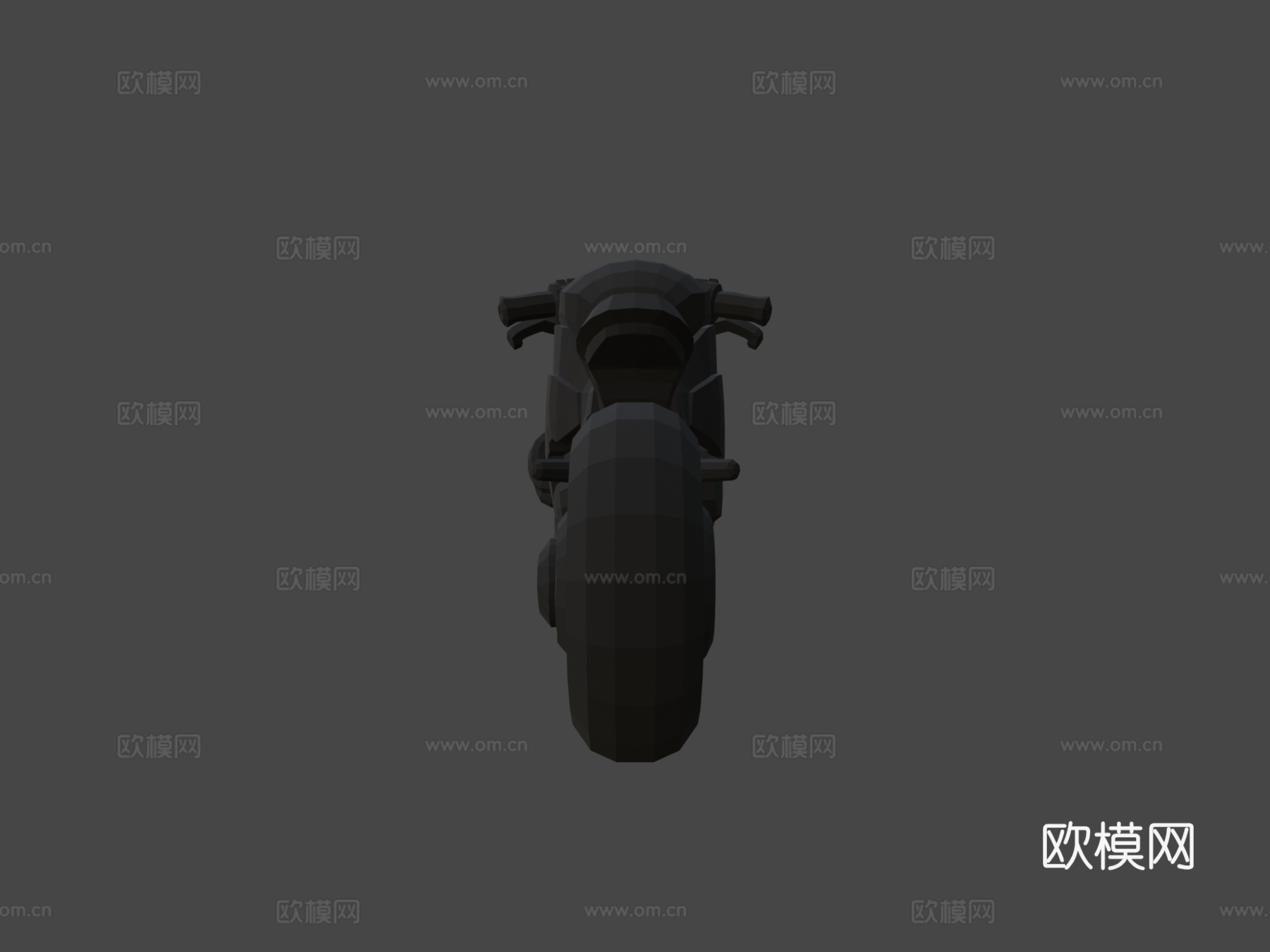 风格化手绘 街头霸王摩托车su模型