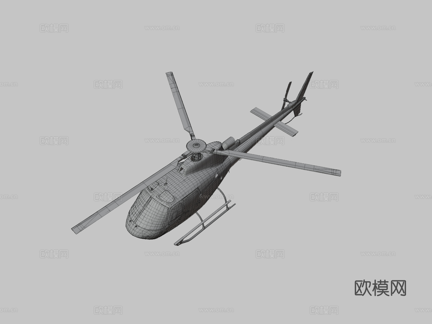 欧洲直升机 警用  执法直升机su模型
