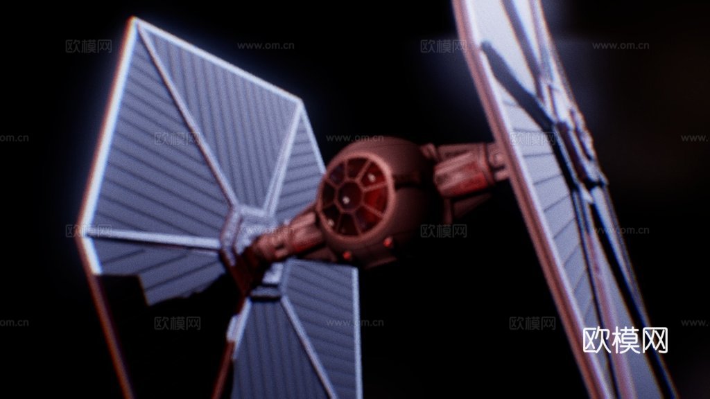 T.I.E战斗机星球大战su模型