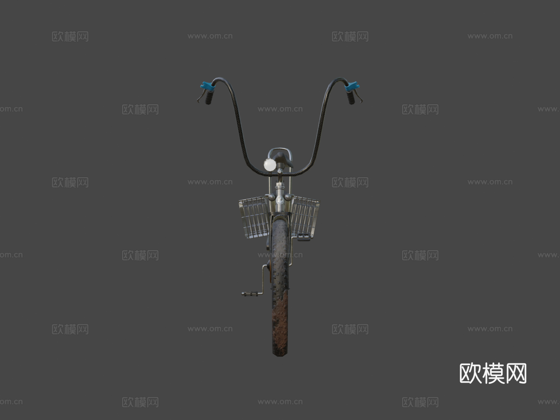 风格化自行车su模型