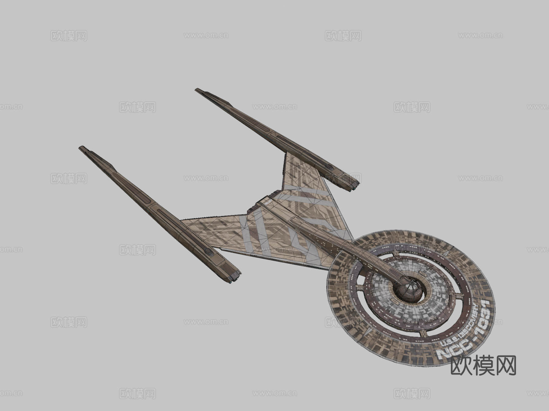 星际迷航  美国星舰 发现号su模型