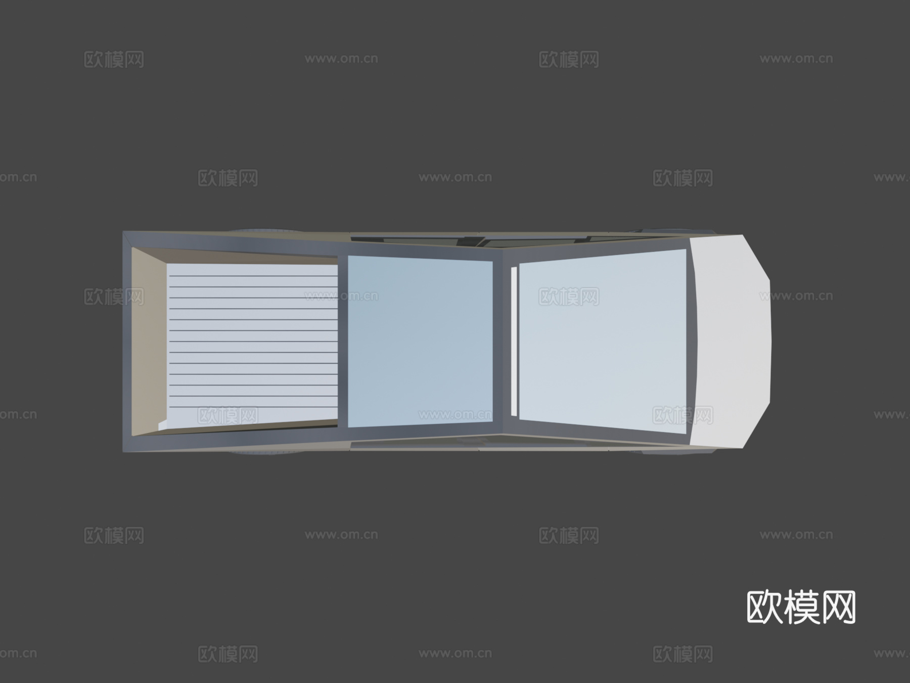 特斯拉赛博卡车su模型
