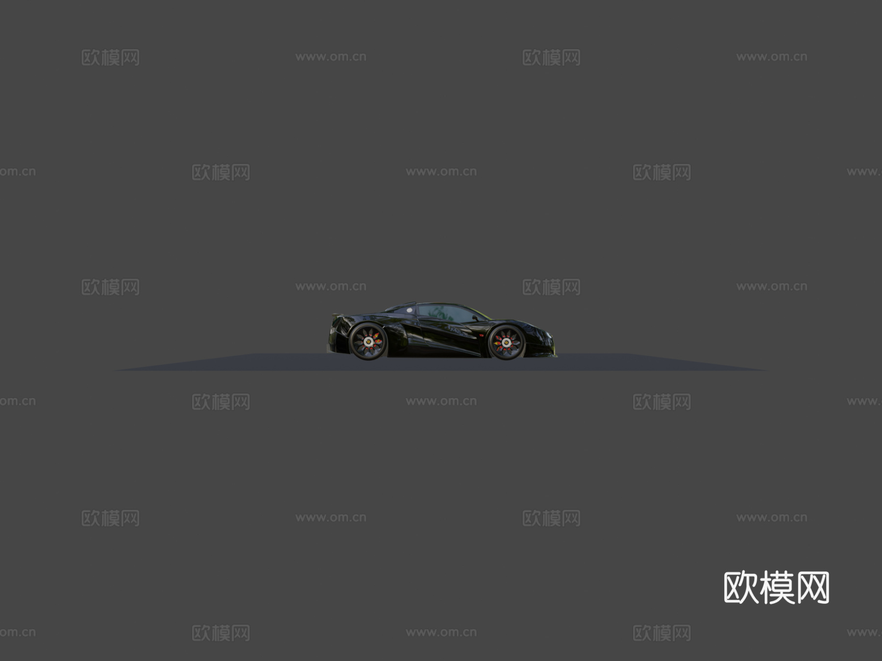 虚构超级跑车V12哥布林su模型