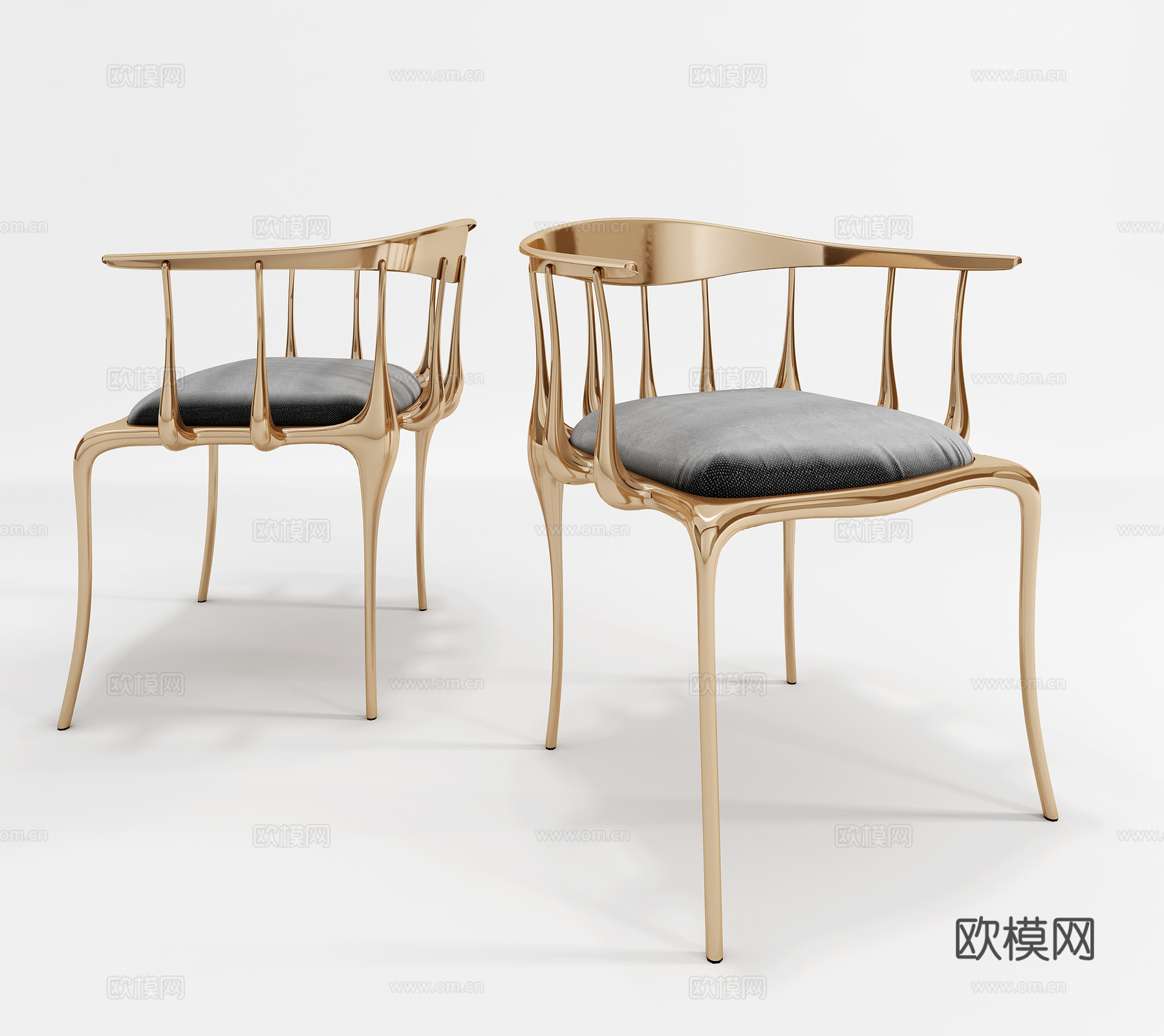 新中式餐椅 休闲椅 单人椅 新中式椅 扶手椅 新中式餐椅3d模型