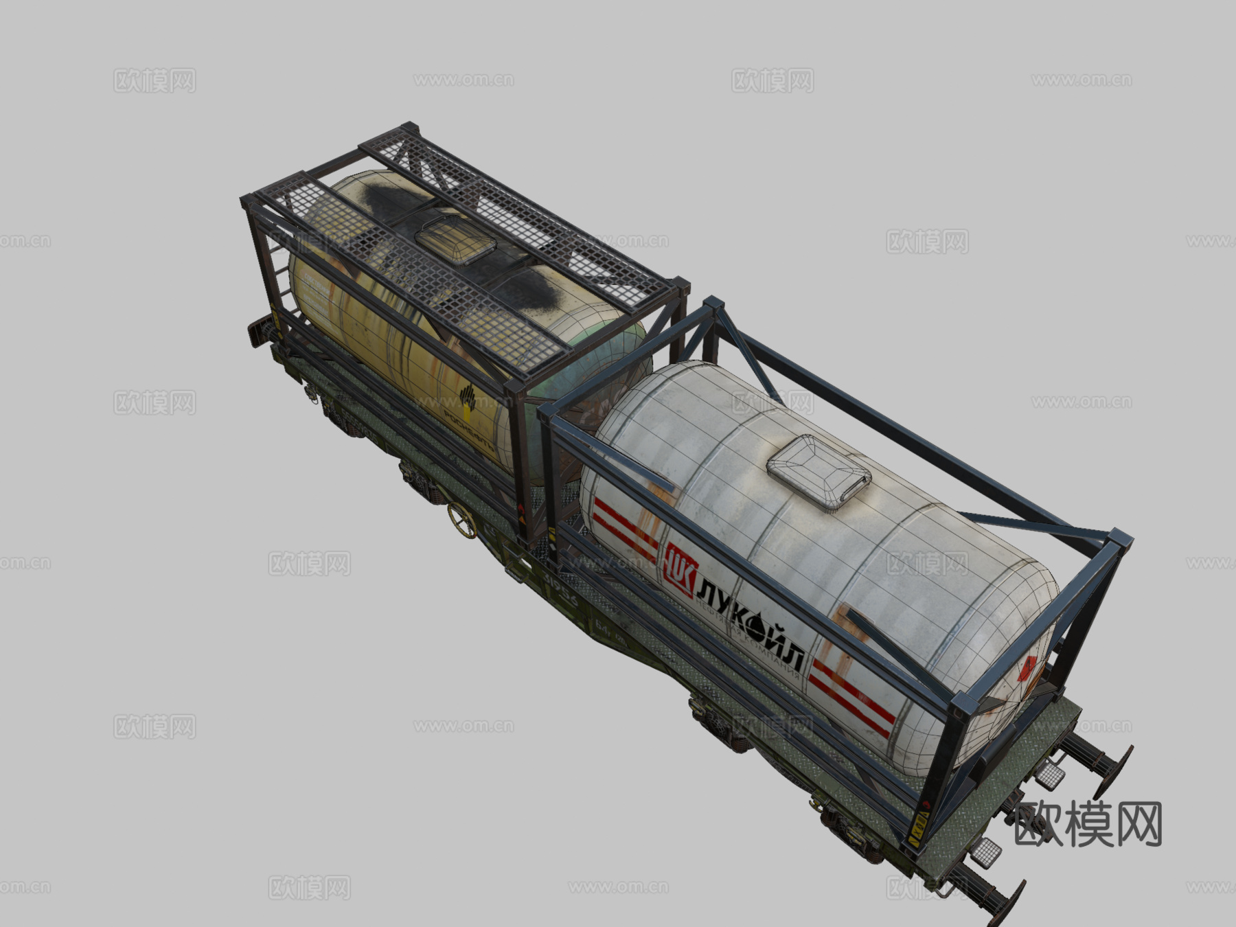 铁路罐车su模型