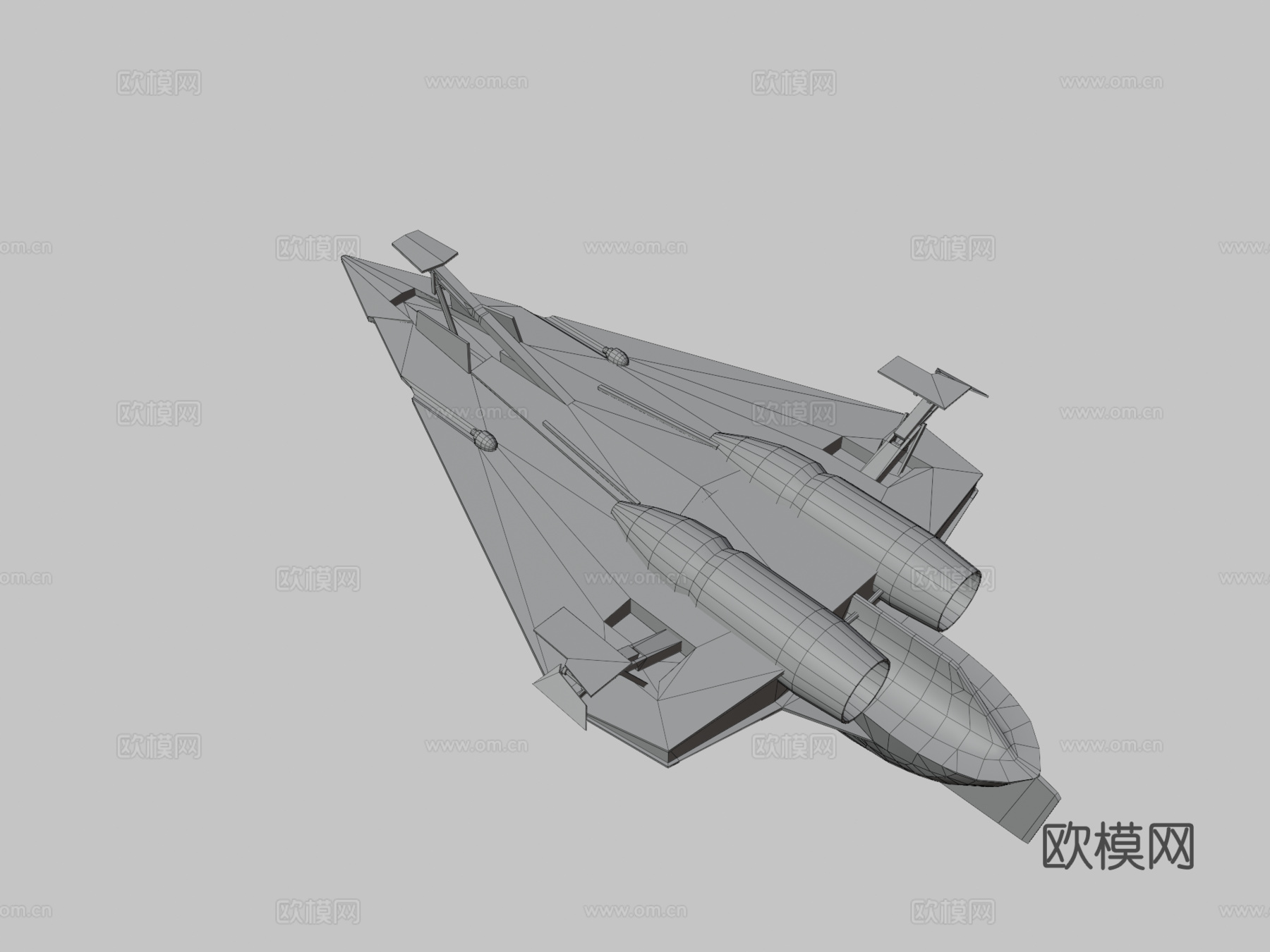 星球大战  德尔塔7 绝地星际战斗机su模型