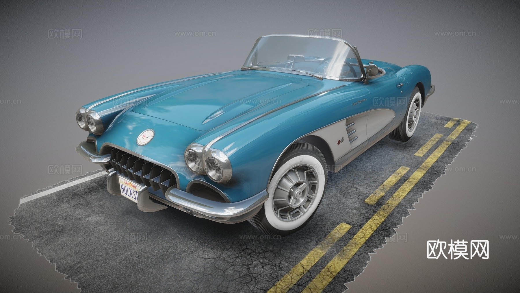 通用美国跑车su模型