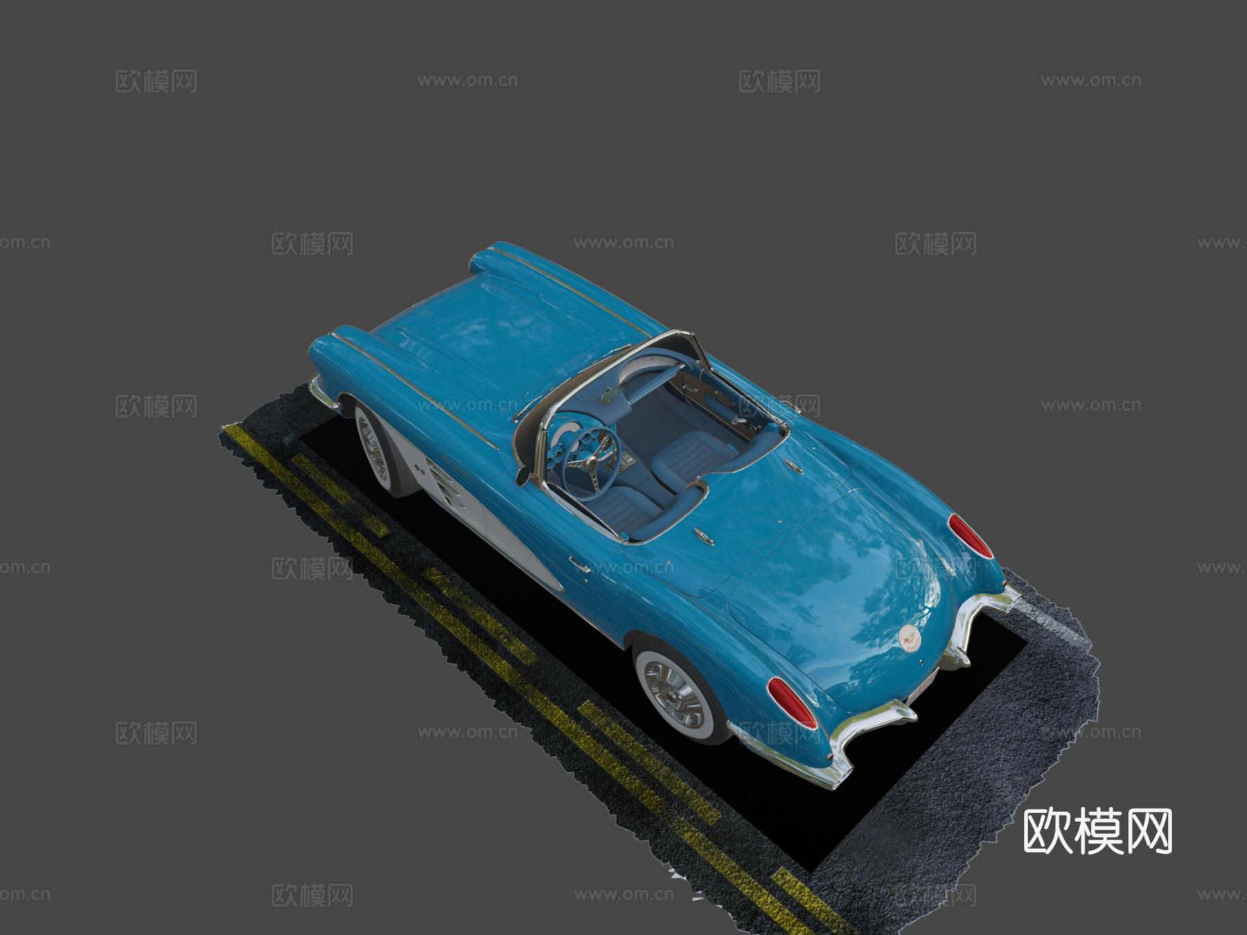 通用美国跑车su模型