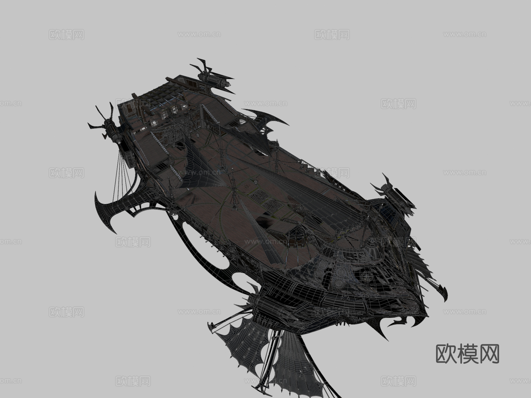 上升无限领域飞艇su模型