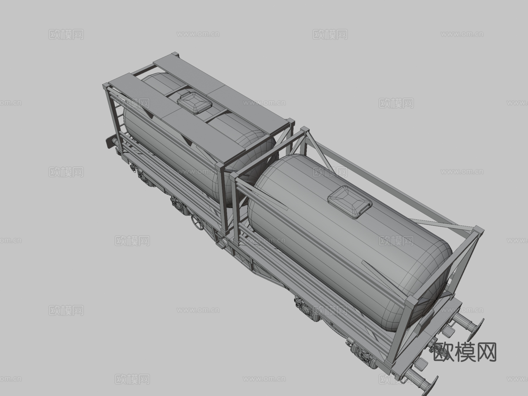 铁路罐车su模型
