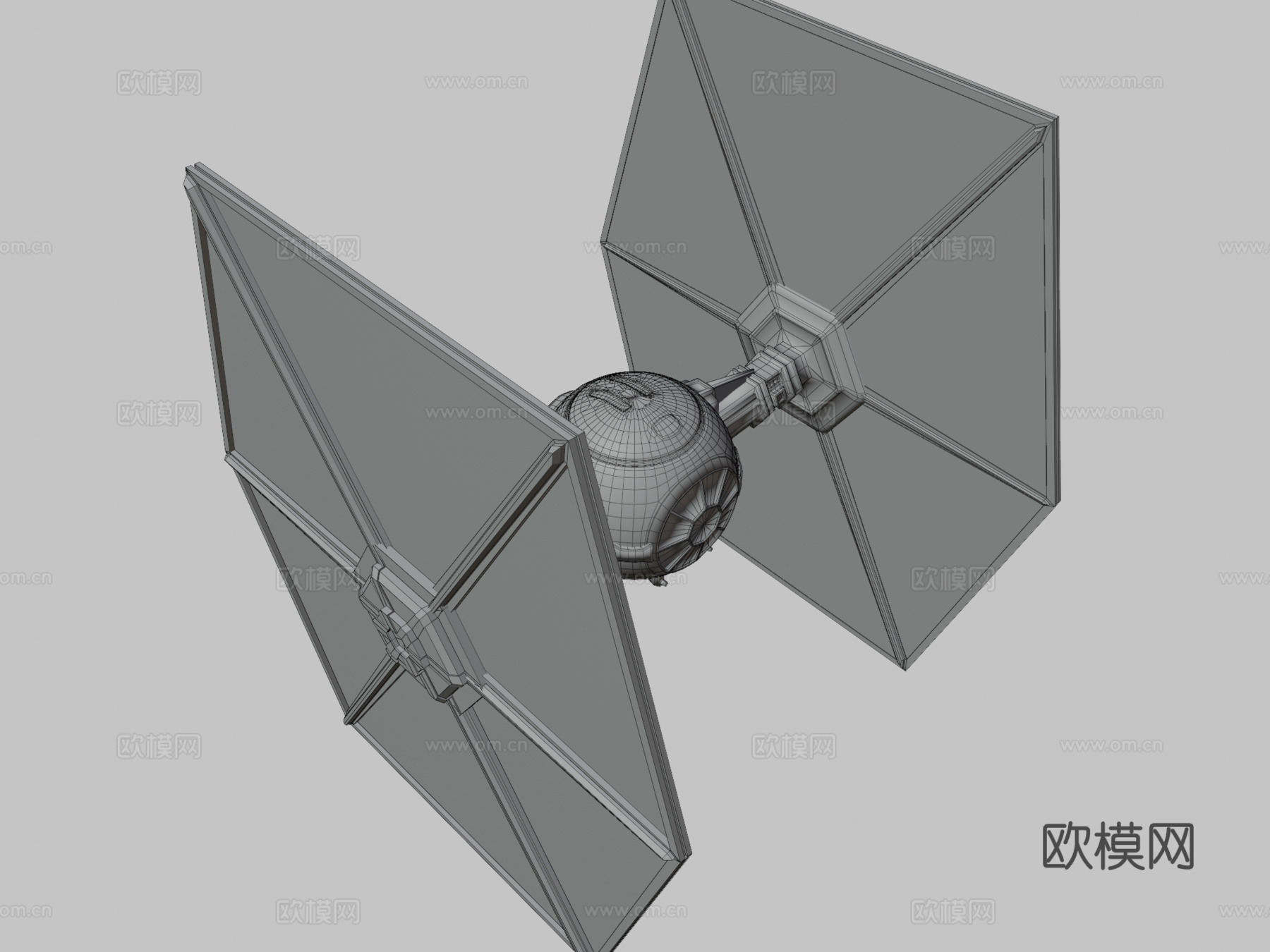 T.I.E战斗机星球大战su模型