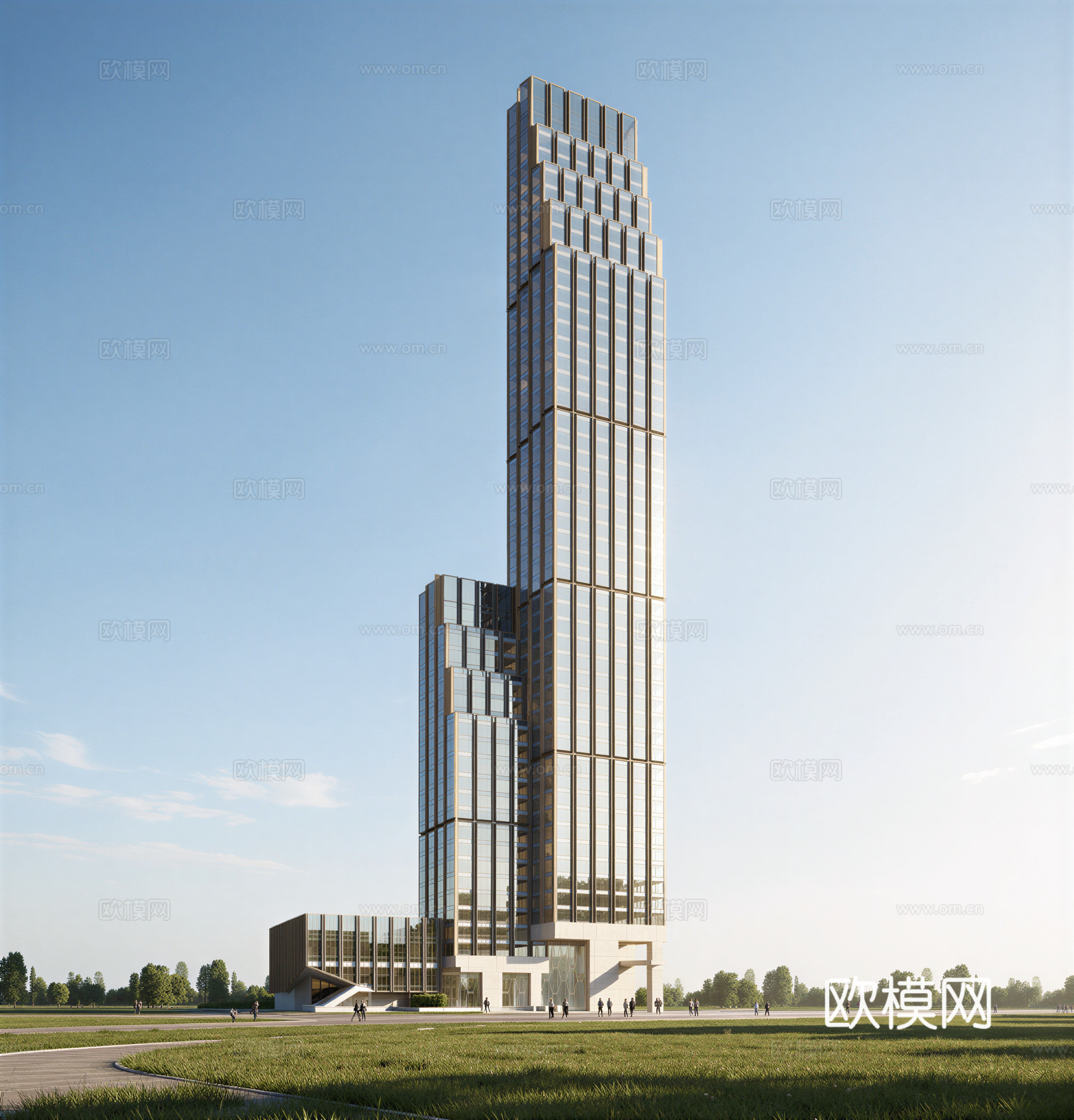 现代酒店 高层酒店 多层酒店 旅馆 酒店建筑su模型