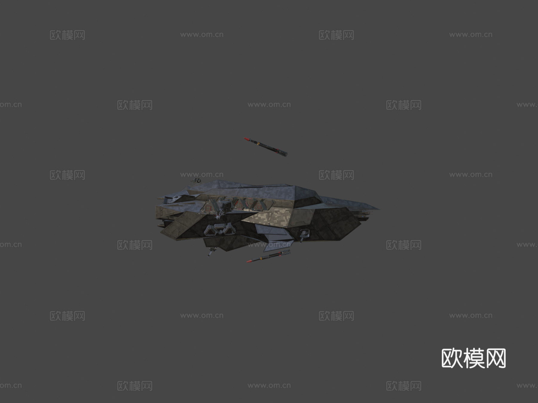 阿蒙拉级隐形舰 浩瀚无垠su模型