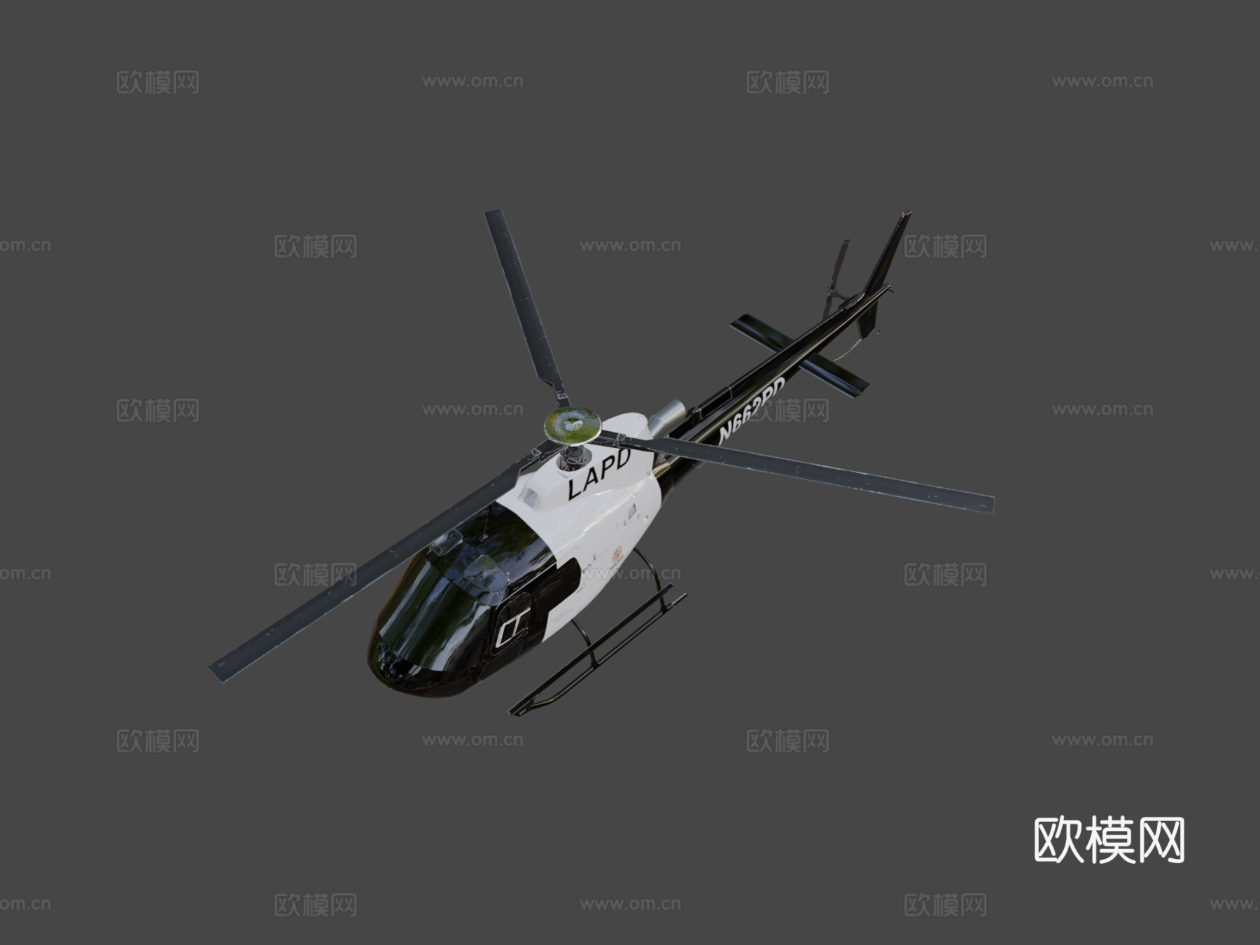 欧洲直升机 警用  执法直升机su模型