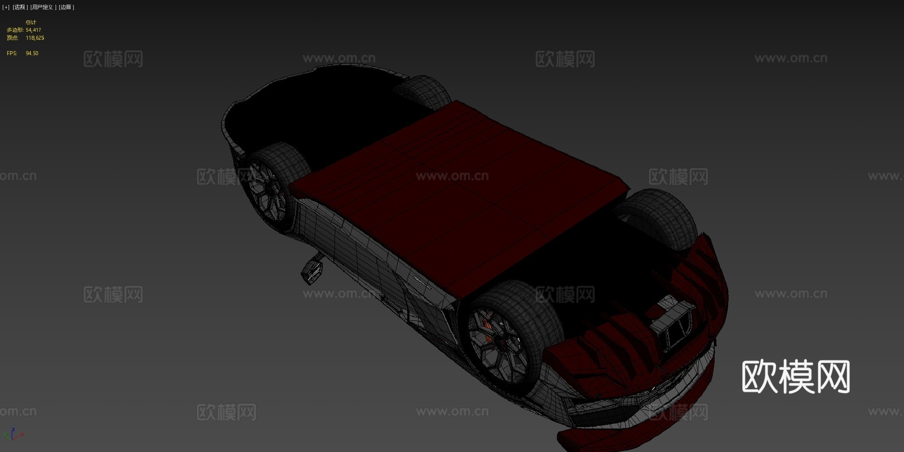低多边形 兰博基尼 埃文塔多 SVJ 2019su模型