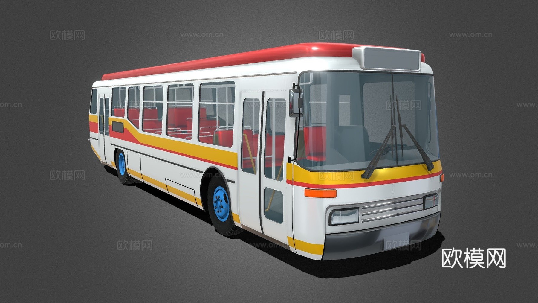 通用城镇巴士su模型