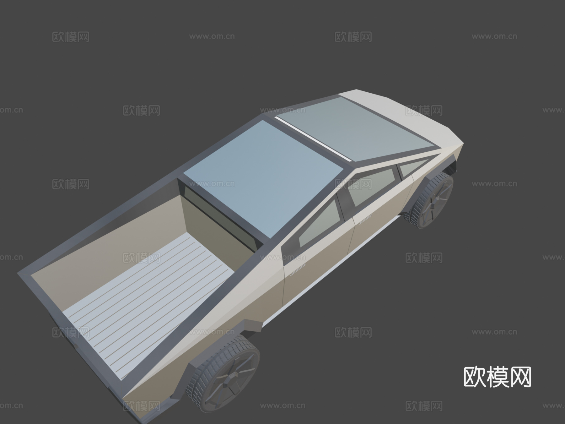 特斯拉赛博卡车su模型