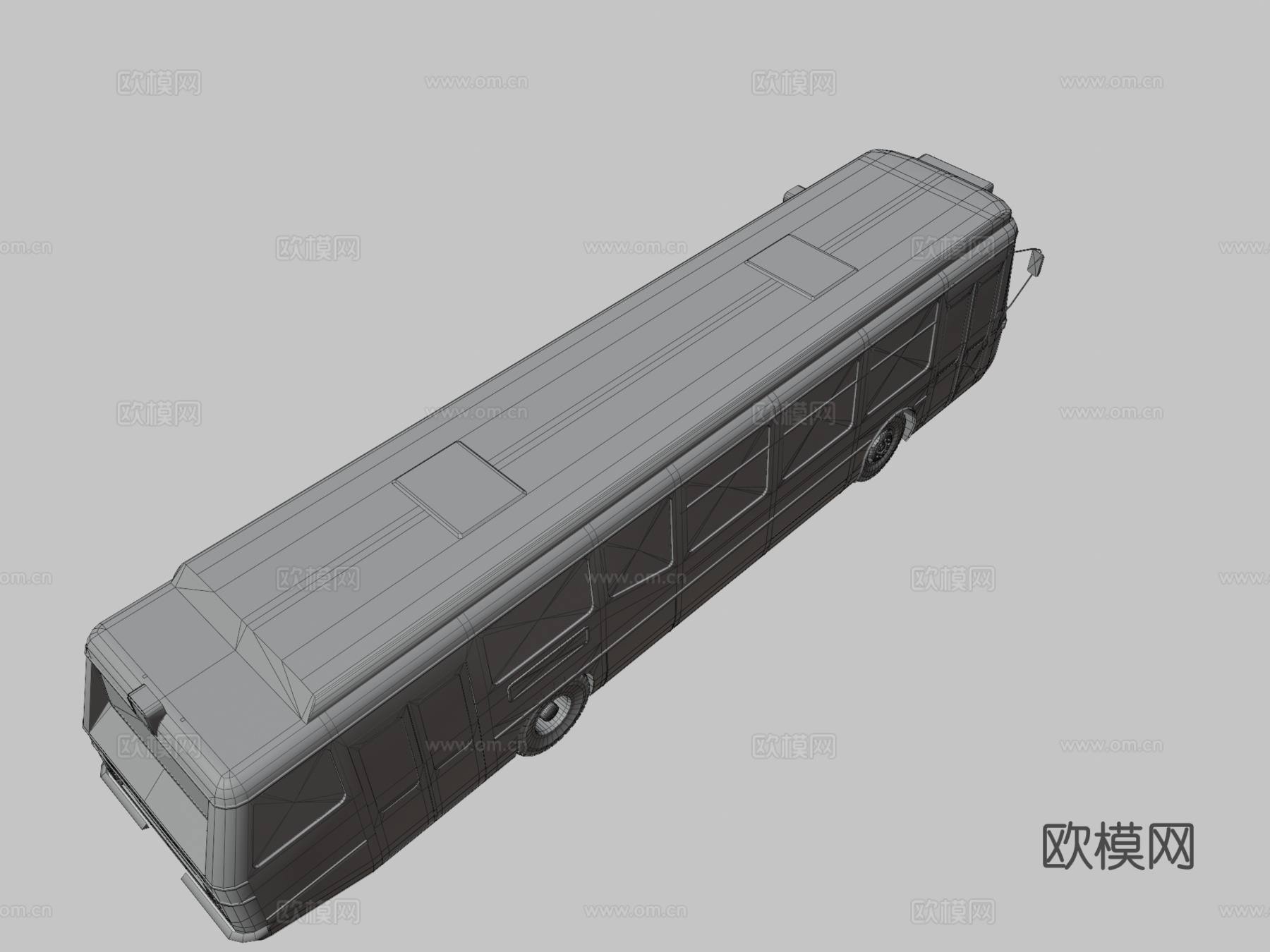 通用城镇巴士su模型