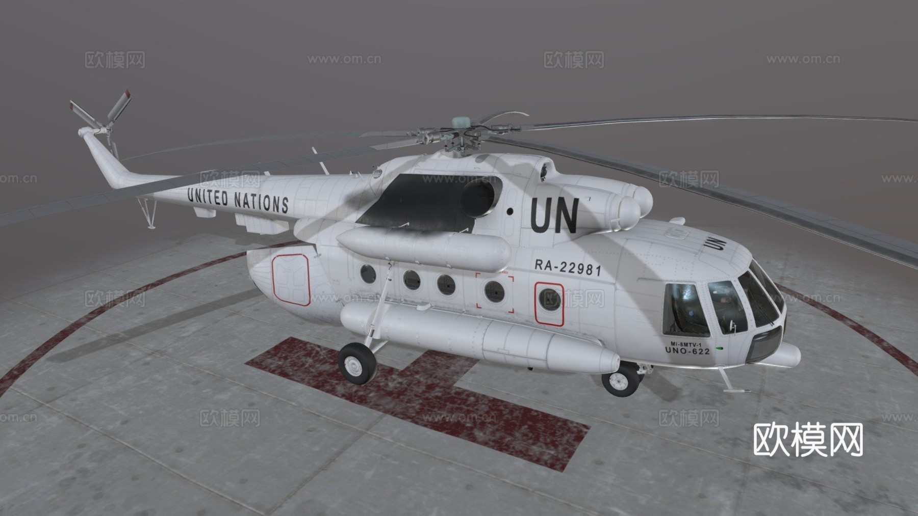 米8MTV 联合国 动画版su模型