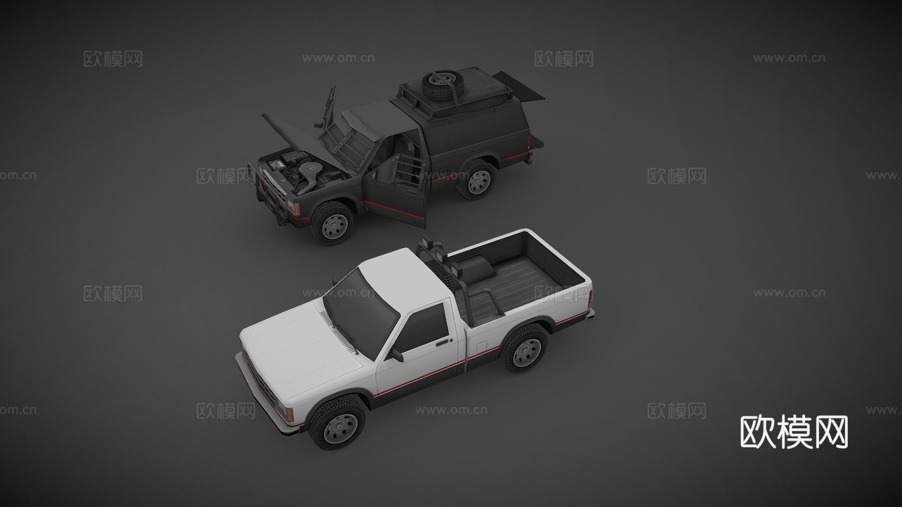 雪佛兰 S10su模型