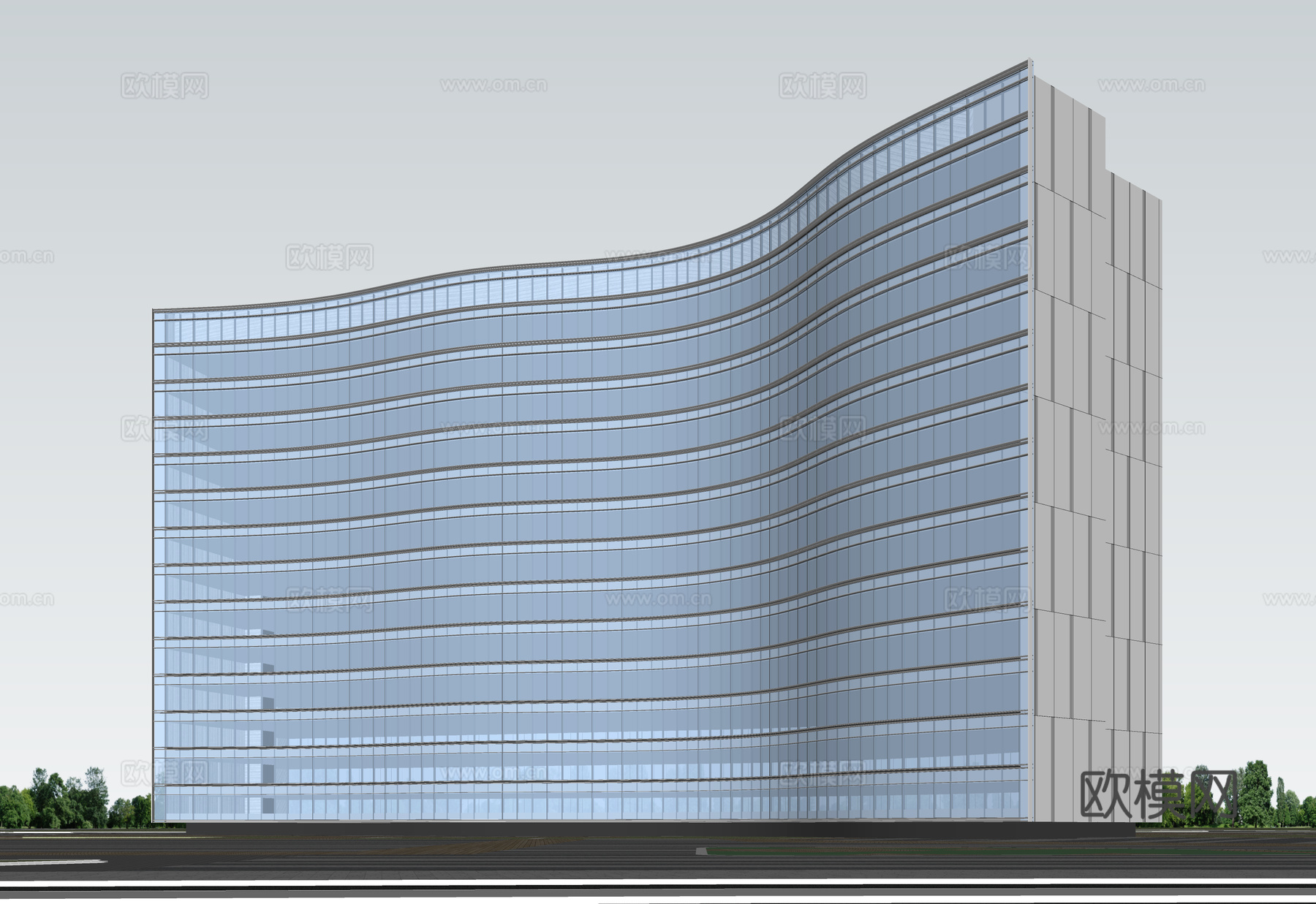 现代酒店 高层酒店 多层酒店 旅馆 酒店建筑su模型