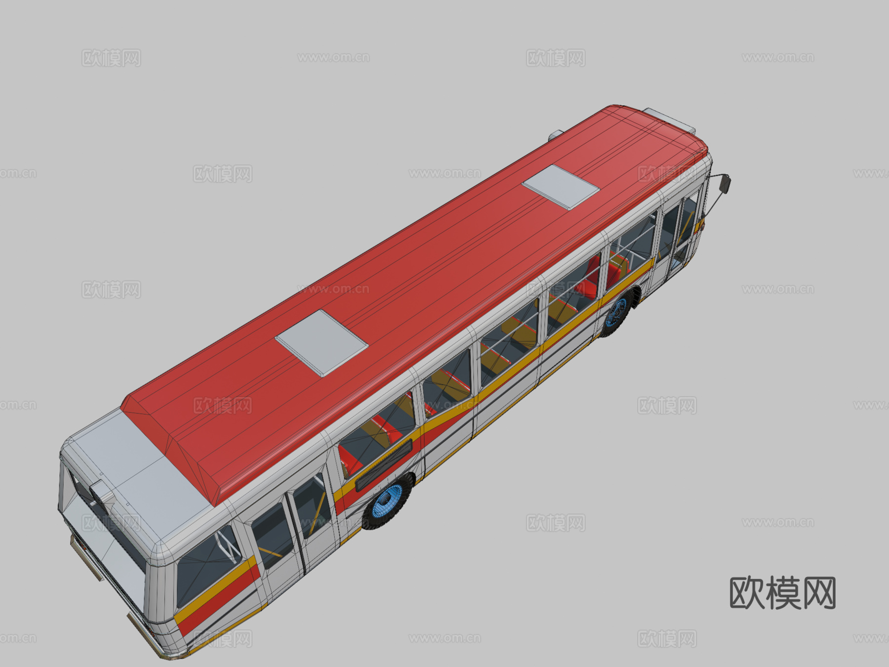 通用城镇巴士su模型