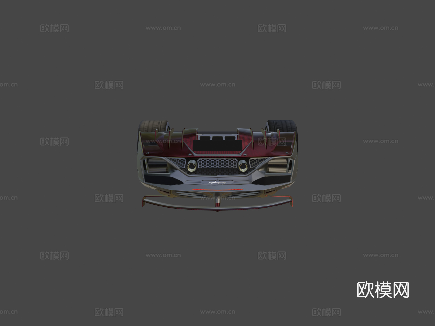 低多边形 兰博基尼 埃文塔多 SVJ 2019su模型