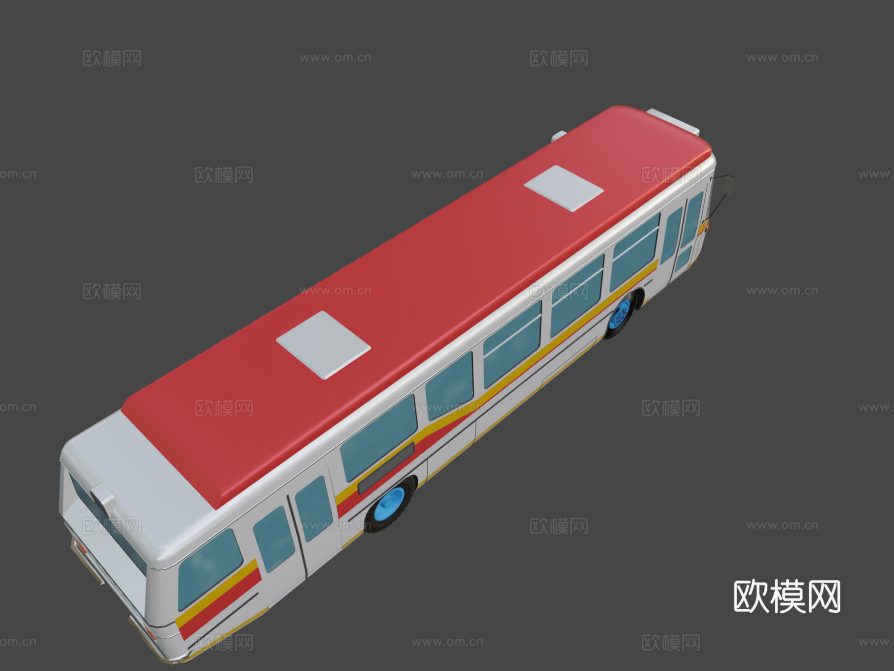 通用城镇巴士su模型