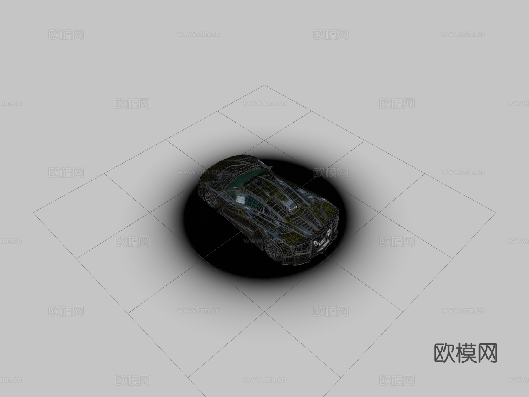 虚构超级跑车V12哥布林su模型