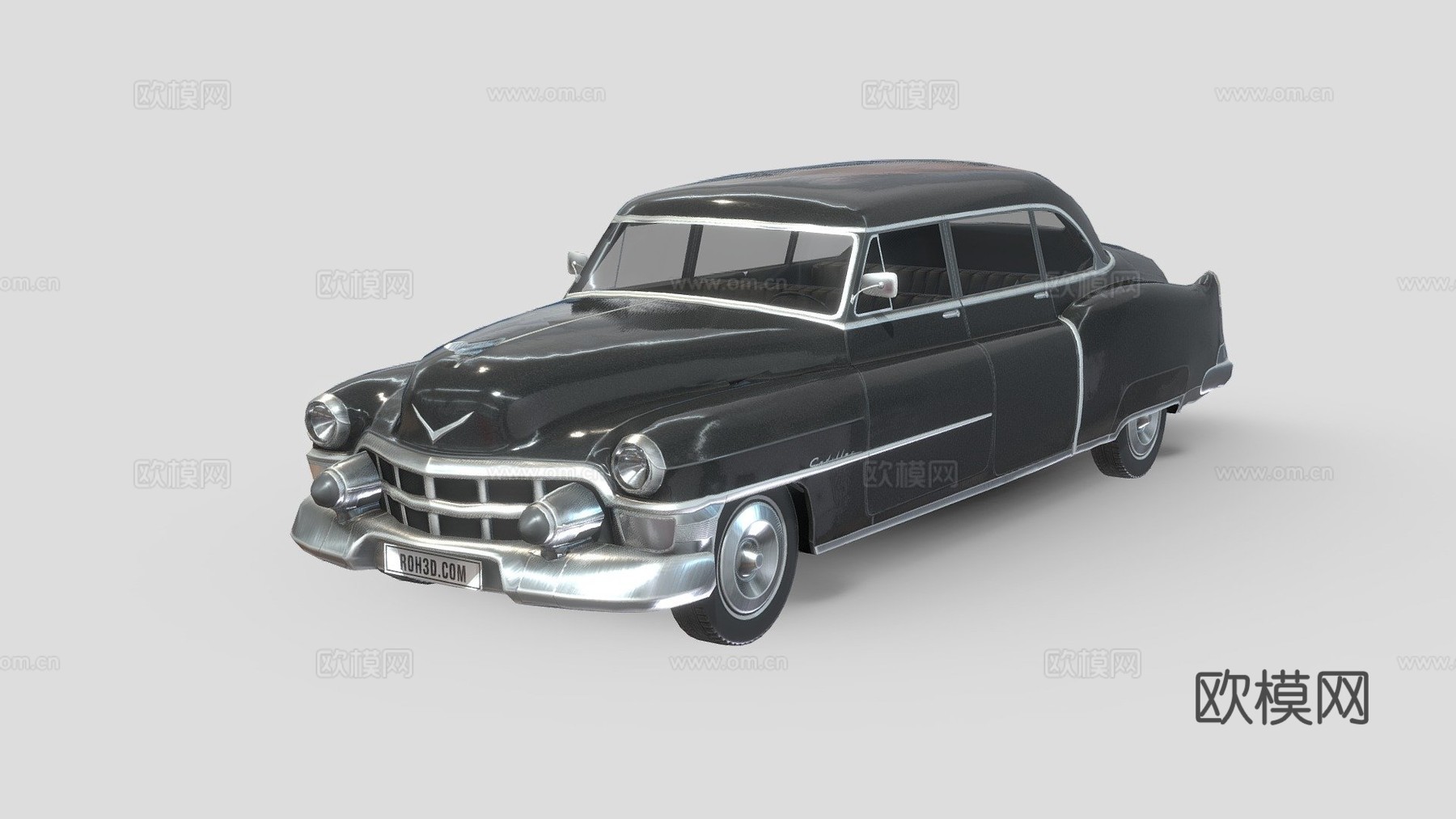 低多边形 汽车  凯迪拉克 75 轿车 1953su模型