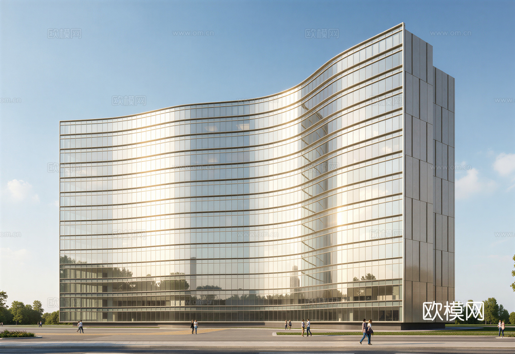 现代酒店 高层酒店 多层酒店 旅馆 酒店建筑su模型