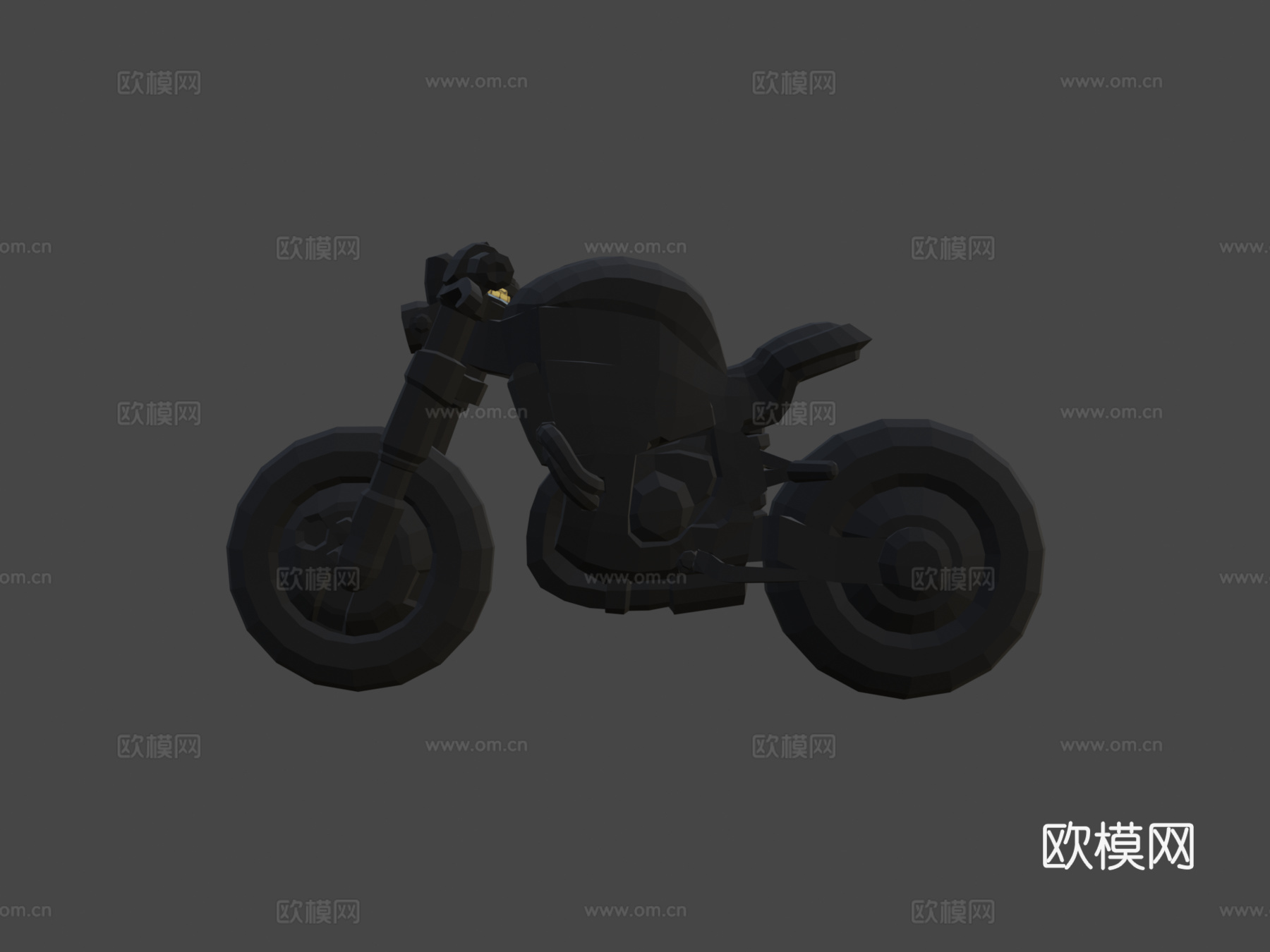 风格化手绘 街头霸王摩托车su模型