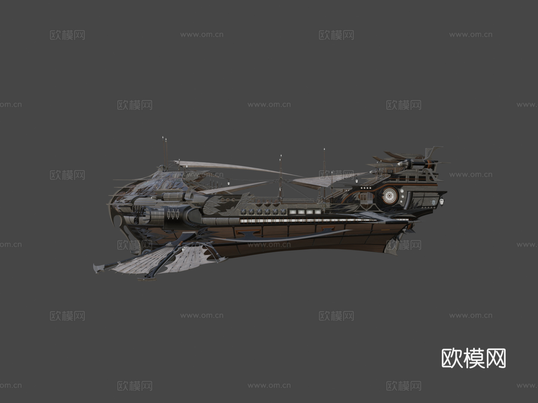 上升无限领域飞艇su模型