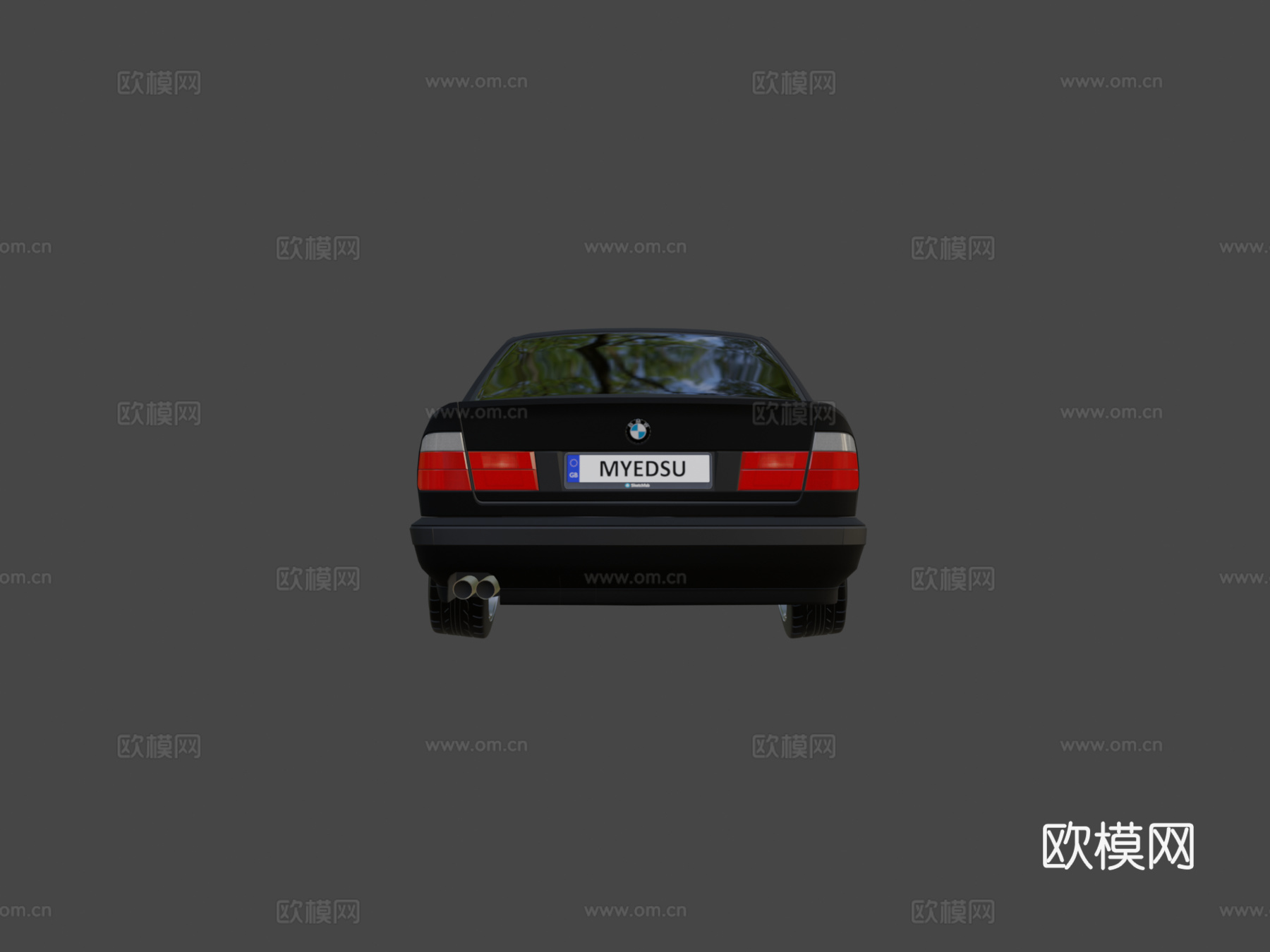 宝马E34姿态风格su模型