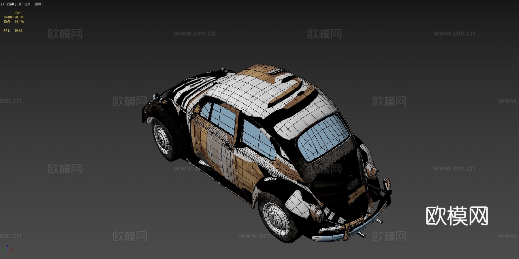 甲壳虫福斯卡su模型