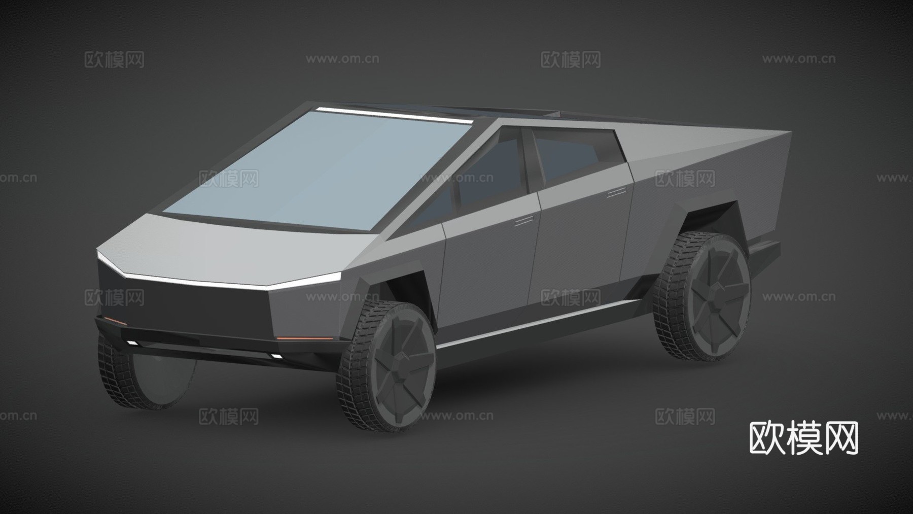 特斯拉赛博卡车su模型